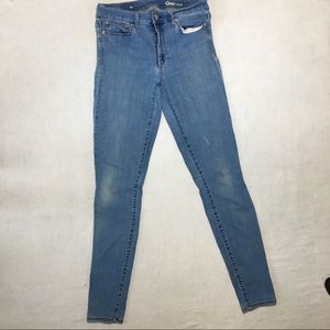 GAP Light blue skinny jeans, high rise